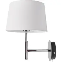 LUCANDE Vägglampa , Dorothea, dimbara, Metallisk, Vardagsrum, Tyg / textil, Modern