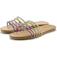 LASCANA Pantolette gul / mauve / cranberry / silver