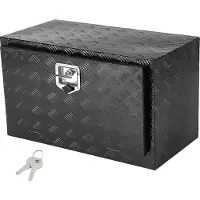 Vevor Underrede för lastbil, 91 x 36 x 40 cm Förvaringslåda för pickuper, Robust verktygslåda i diamantplåt i aluminium med lås och nycklar, Vattentät förvaringslåda för släpvagn med T-handtag för las