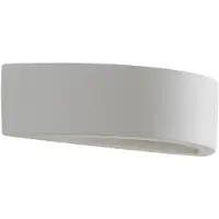 LINDBY Vägglampa , KONSTANTIN, dimbara, Vit, Vardagsrum, Gips / lera, Modern