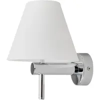 LINDBY Vägglampa Violetta , dimbar, Förkromad / silver, Badrum, Metall, Modern, Vägglampa, sänglampa, sänglampa vägg