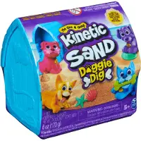 Spin Master Kinetic Sand Doggie Dig, Magisk sand för barn, 5 År, Multifärg