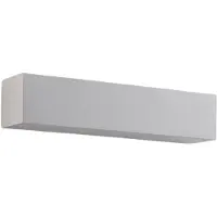 LINDBY Vägglampa Santino , dimbar, Vitt / opal, Vardagsrum / matsal, Gips / lera, Modern, Vägglampa, vägglampa inomhus