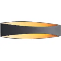 Arcchio Vägglampa , Jelle, Svart, Vardagsrum, Metall, Modern