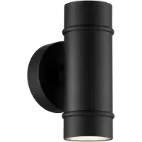 Nordlux Vägglampa utomhus Artilus, dimbar, Svart, Aluminium / grå / zink, Utomhusvägglampa