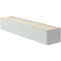 LINDBY LED vägglampa Lonisa , Vitt / opal, Vardagsrum / matsal, Metall, Modern, LED-vägglampa, vägglampa inomhus