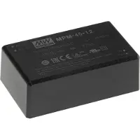 MEAN WELL MPM-45-15 AC/DV-nätdel för kretskort 15 V/DC 45 W