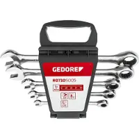 Gedore 3300849 R07105005 Ringskruvnyckelsats 5 delar Nyckelvidd (Metrisk) (för titel) 07 - 29 mm