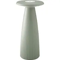 Sigor Nuflair LED-bordslampa, grön, IP54, dimbar, 24 cm Nuflair, dimbar, Grön, Vardagsrum / matsal, Aluminium / grå / zink, Skandinavisk