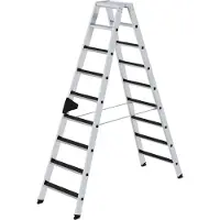 MUNK Günzburger Steigtechnik 41642 Aluminium Klappstege med trappsteg Arbetshöjd (max.): 3.75 m