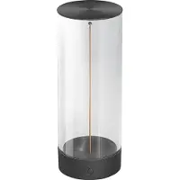Osram batteridriven bordslampa ENDURA STYLE DECOR FILAMENT grå, IP54 FILAMENT, dimbar, Aluminium / grå / zink, Syntetmaterial, Modern
