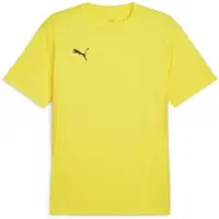 Puma Tränings T-Shirt teamGOAL - Gul/Svart Barn, storlek 164 cm
