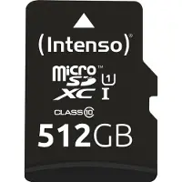 Intenso Micro Sdxc 512gb Class 10 Uhs-i Premium Minneskort