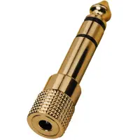 Monacor HA-37G Audio Adapter [1x Teleplugg 6.35 mm - 1x Telejack 3.5 mm]