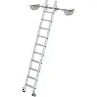 MUNK Günzburger Steigtechnik 44610 Aluminium Hyllstege Arbetshöjd (max.): 3.59 m