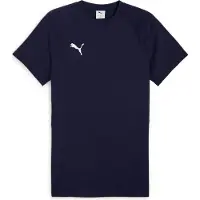 Puma T-Shirt teamEVOSTRIPE - Marinblå/Silver/White, storlek Large