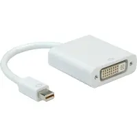 Roline Mini-DisplayPort / DVI Adapterkabel Mini DisplayPort-kontakt, DVI-D 24+1-polig Uttag 0.10 m Vit 12.03.3128 DisplayPort-kabel