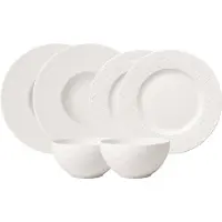 Villeroy & Boch 1042408950, 2 personer, Porslin, Vit, Rund, 3,47 kg