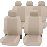 Petex 26174809 Sydney bilklädsel/sätesöverdrag (11 delar) i polyester, beige