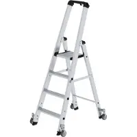 MUNK Günzburger Steigtechnik 41104 Aluminium Klappstege med trappsteg Arbetshöjd (max.): 3 m 9.5 kg