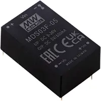 MEAN WELL MDS03G-15 DC/DC-omvandlare kretskort 200 mA 3 W Antal utgångar: 1 x Innehåll 1 st