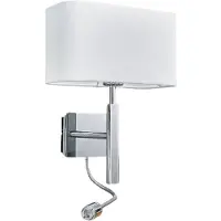 LUCANDE Vägglampa , Jettka, Metallisk, Vardagsrum, Tyg / textil, Modern