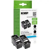 KMP Bläck Ersätter HP 339, C8767E Kompatibel 2-pack Svart H25D 1023,4021