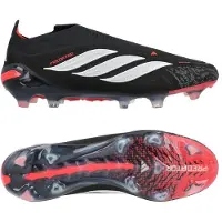 Adidas Predator Elite Laceless Fg Immortal Dna - Svart/vit/lucid Red - Gräs (Fg), storlek 48