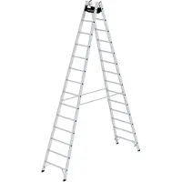 MUNK Günzburger Steigtechnik 33028 Aluminium Klappstege med trappsteg Arbetshöjd (max.): 5.3 m