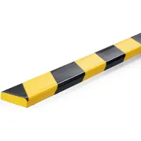 Durable 1107130 Skyddsprofil Svart, Gul (L x B x H) 1000 x 40 x 10 mm