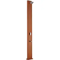 Gre Accessories Aluminium Kvadratisk Solvattendusch Med Träutseende