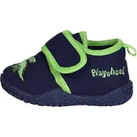 Playshoes Innesko 'Drache' marinblå / limone / neongrön / mörkorange