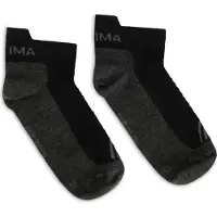 Aclima Ankle Socks 2-Pack Jet Black/grey