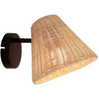 LINDBY Vägglampa Zyralia , dimbar, Vardagsrum / matsal, Trä, Lantlig / rustik, Vägglampa, vägglampa inomhus