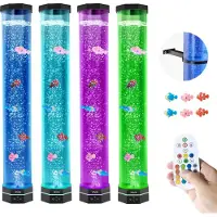 Vevor Bubbelrörslampa 16 färger 80 cm sensorisk akvarielampa för lindring och lugn