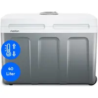Medion MD 13102, silver, vit, 2 hjul, svart, 40 liter, 49 dB, elektrisk
