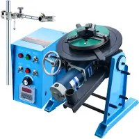 Vevor Roterande svetspositionerare 50 kg, 0-90° svetspositioneringsvridbord 0,5-6 varv/min 120 W, med 12,4 tums 3-käfts svarvchuck och svetsbrännarhållare för skärning, slipning, montering, testning