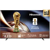 Hisense 100U8Q, 2,54 m (100"), 3840 x 2160 pixlar, ULED, Smart TV, Wi-Fi, Svart, Grå