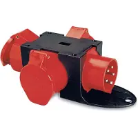 PC Electric SIROX CEE uttagsfördelare Kompaktverteiler ohne Zuleitung 943.0411 400 V 16 A
