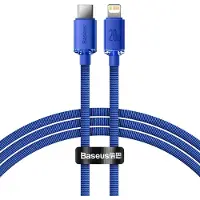 Baseus Crystal Shine USB-C / Lightning Kabel CAJY000203 - 1.2m - Blå