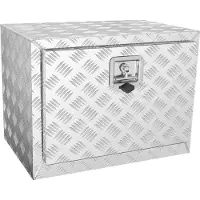 Vevor underrede lastbilslåda, 24"×14"×16" pickup förvaringslåda, kraftig aluminium diamantplåt verktygslåda med lås och nycklar, vattentät släpvagnsförvaringslåda med T-handtagsspärr för lastbil, skåp