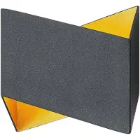 Arcchio Vägglampa Assona , dimbar, Svart, Vardagsrum / matsal, Aluminium / grå / zink, Modern, Vägglampa, vägglampa inomhus