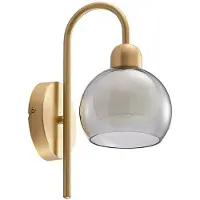 LUCANDE Vägglampa , Mylah, dimbara, Guld / mässing, Vardagsrum, Metall, Vintage / retro