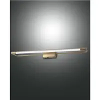 FABAS LUCE LED-vägglampa Rapallo, mässing, IP44, 60 cm Rapallo, Mässing / guld, Hall, Metall, Modern, Vägglampa, vägglampa inomhus