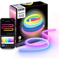 Calex Smart Outdoor LED-lysrör Neon 360 Tube, längd 3 m dimbar, Vitt / opal, Syntetmaterial, Modern