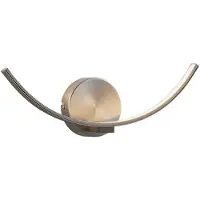 LINDBY Uplight vägglampa Iven , Aluminium / grå / zink, Vardagsrum / matsal, Metall, Modern, Vägglampa, vägglampa inomhus