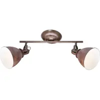 Globo Taklampa Giorgio, dimbar, Brun / rost, Vardagsrum / matsal, Metall, Taklampa