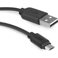 SBS TECABLEMICRO2K USB-A - Micro-USB-kabel 2 m - Svart
