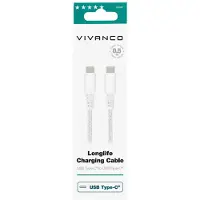 Vivanco USB-laddningskabel USB 2.0 USB-C, USB-C 0.50 m Vit 62397