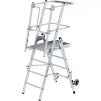 MUNK Günzburger Steigtechnik 52524 Aluminium Plattformledare Montering med verktyg Arbetshöjd (max.): 3.02 m